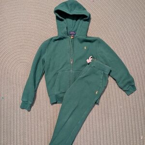 Polo Ralph Lauren Green Hoodie and Sweatpants Set